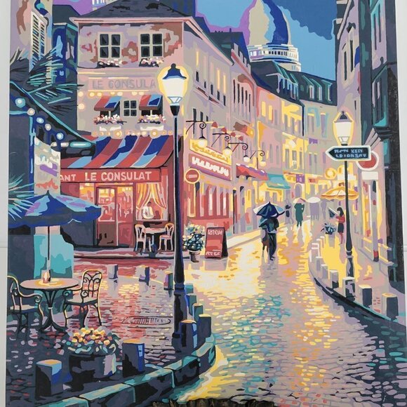 Quitedew Adult City Paint by numbers Advanced Acrylic Painting Completed 16x20 - Picture 7 of 17